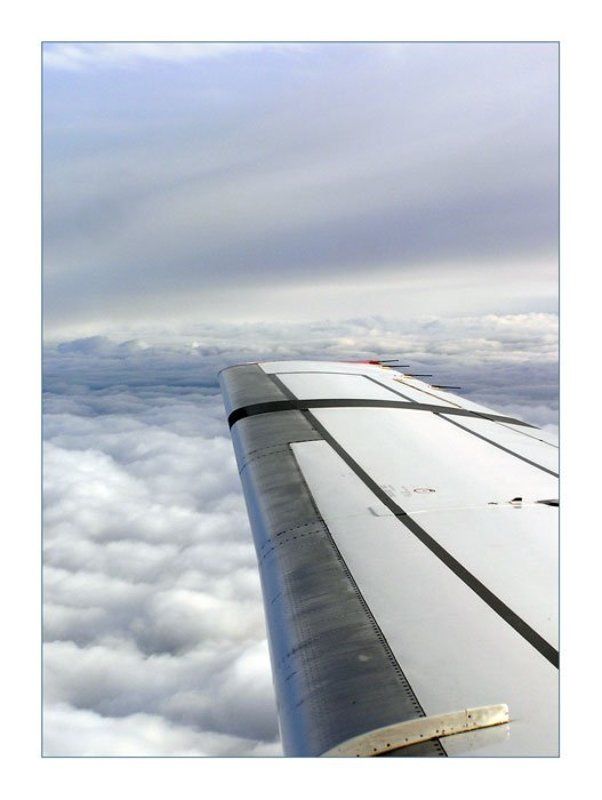 небо, самолет, крыло 10 тыс.- Полет нормальный фото превью