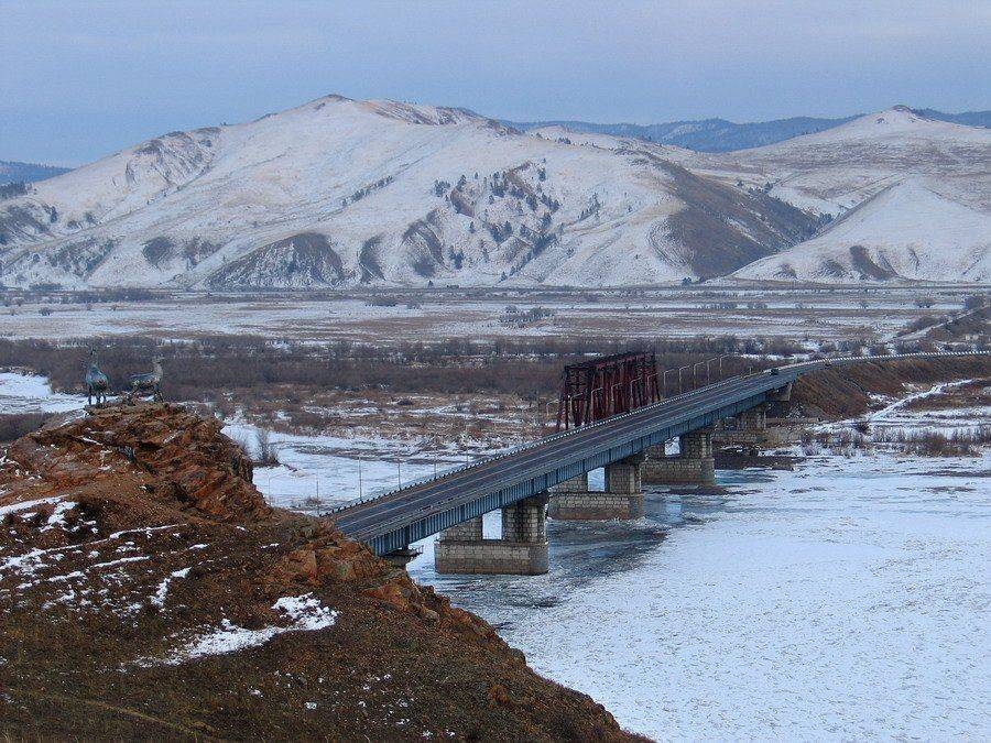 Бурятия, Селенга, мост, Олени, Олег Шубаров