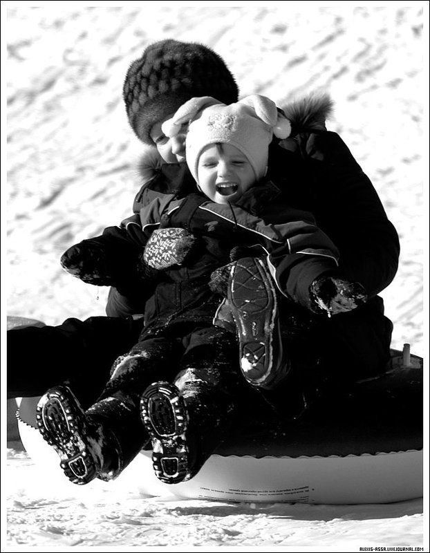 Радость, зима, Кусково, санки Радость! фото превью