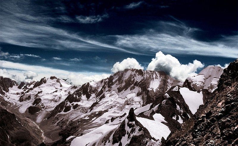 горы, кавказ, альплагерь уллу-тау Раскрашенный Кавказ фото превью