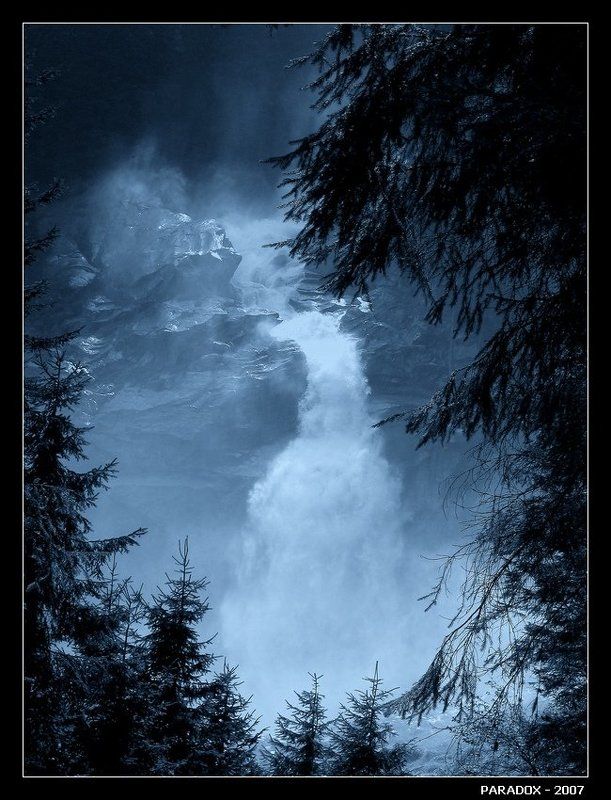 водопад,сказки,кримль,австрия,paradox Сказки Кримльского водопада - ЧБ фото превью