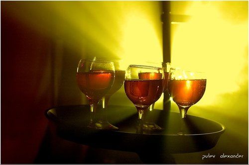 Красное на желтом...