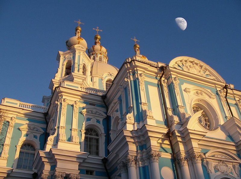 архитектура, город Мне бы в небо... Смольный собор. Санкт-Петербург. фото превью