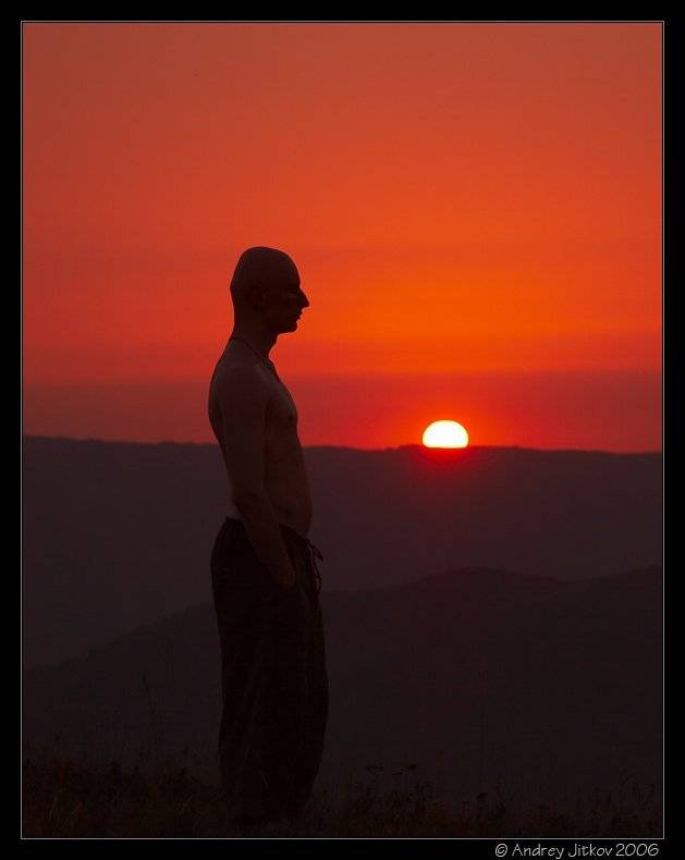 крым, закат, солнце, человек, photohunter, Андрей Житков