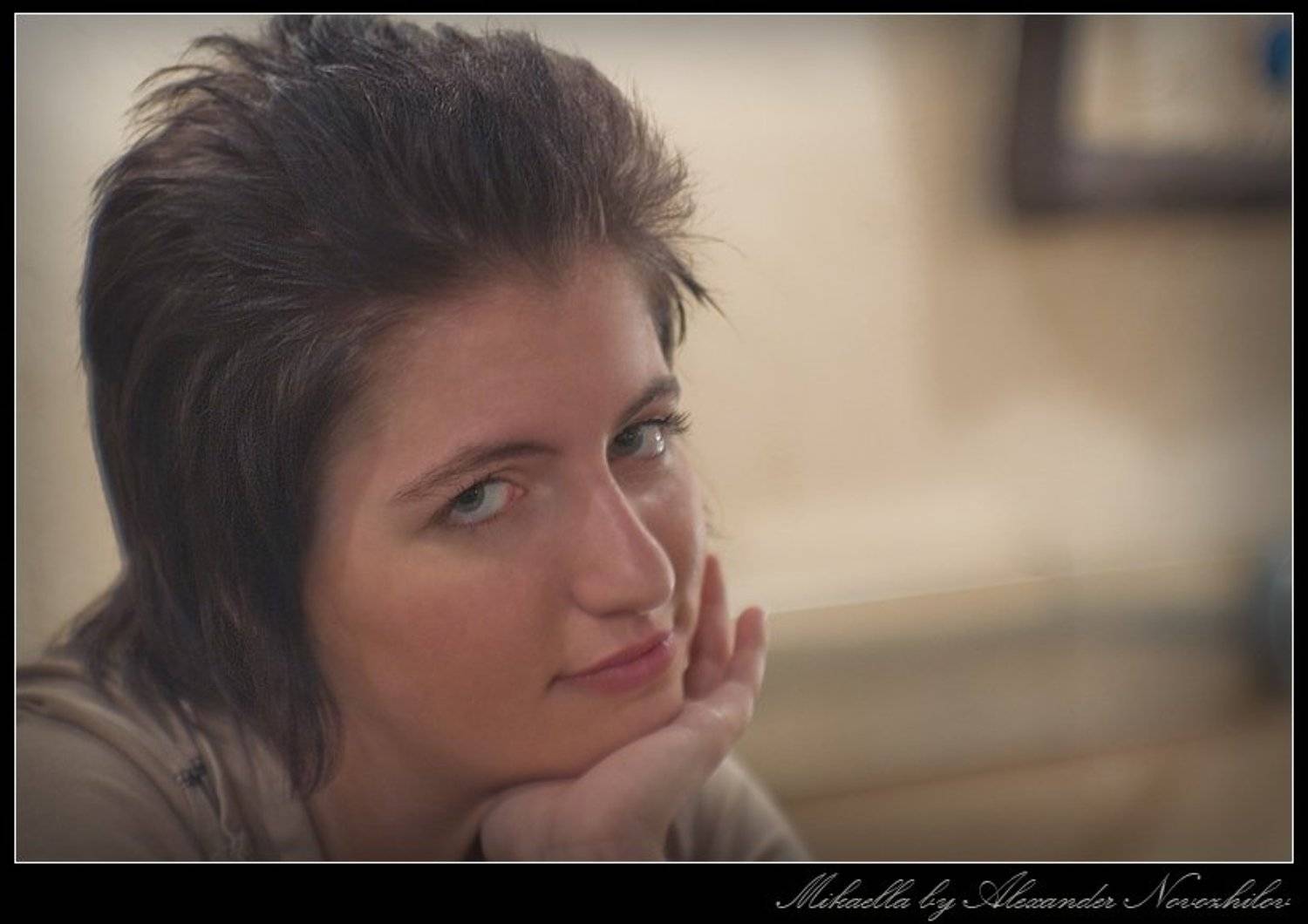 Mikaella, portrait, cafe, latte, evening, zerkalka, Микаэлла, портрет, вечер, весна, кафе, латте, Zerkalka