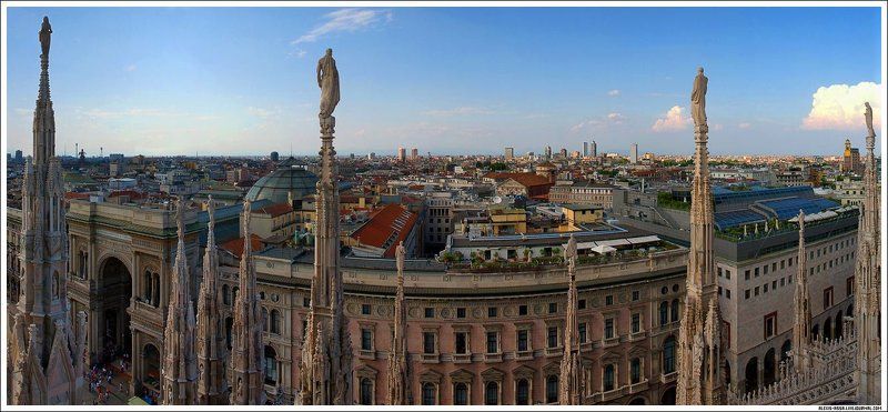 милан, италия, панорама Милан (панорама) фото превью