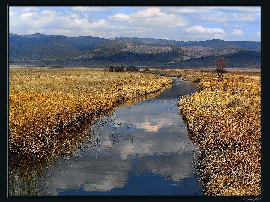 степь,Бурятия,река,горы,лес, Игорь Глушко