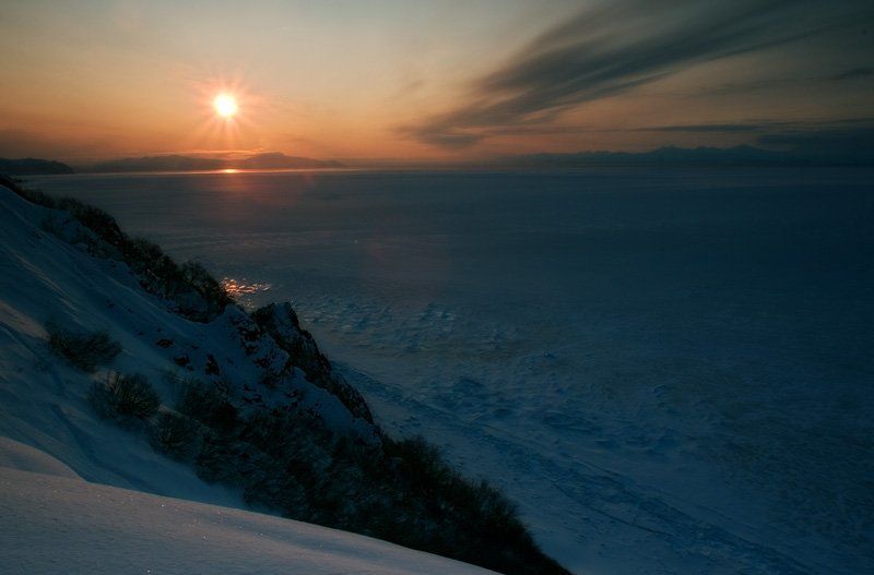 Магадан Пейзаж с восходом фото превью