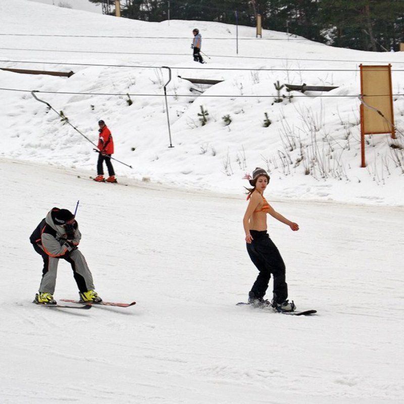 токсово, северный склон, весна, сноуборд,  фото превью