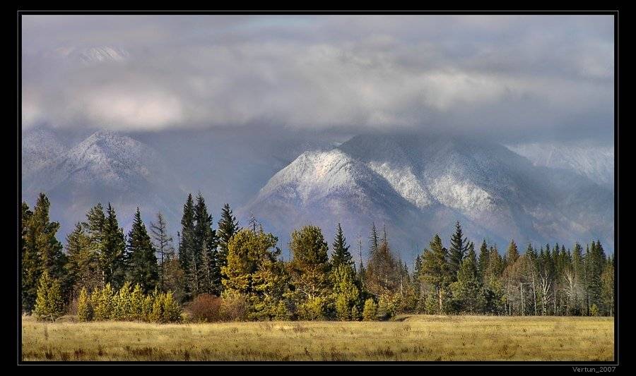 Бурятия,Восточные Саяны,горы,облака,осень, Игорь Глушко