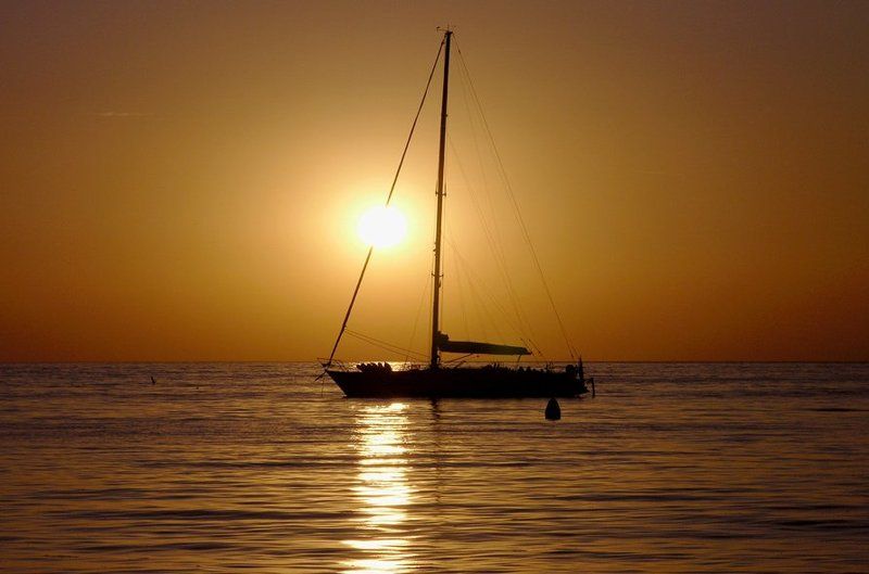 море, закат Безмятежность фото превью