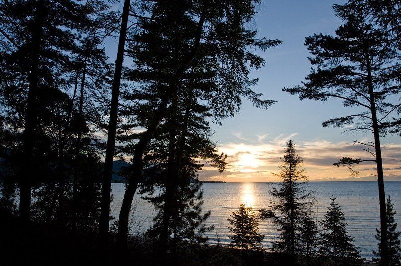 бурятия, байкал, максимиха, вечер * * * фото превью