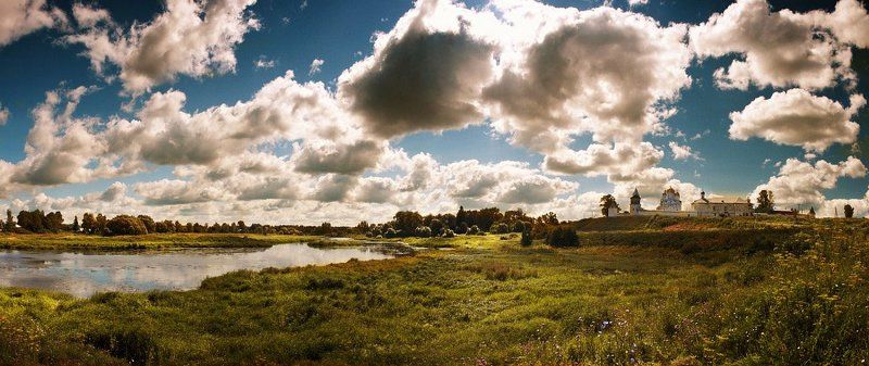 река, монастырь --- фото превью