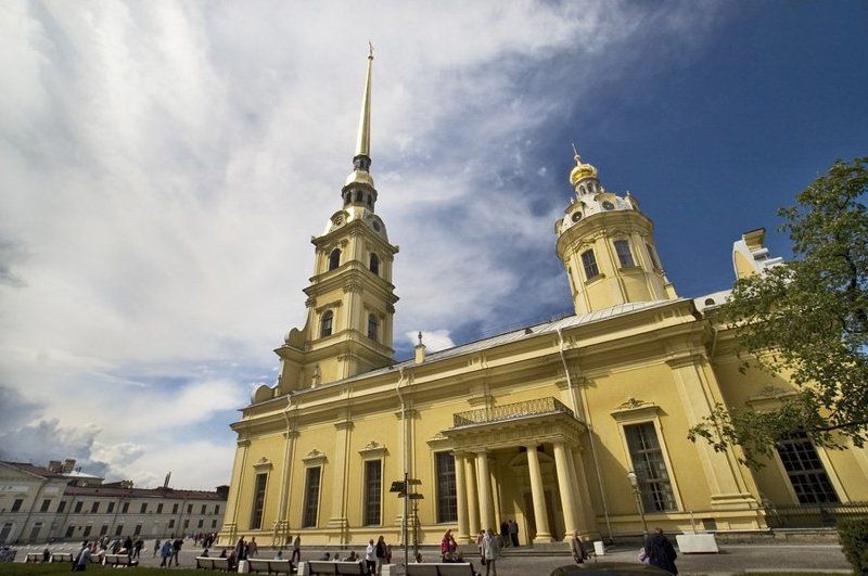 петропавловская крепость,небо,люди,город,архитектура /\\ фото превью