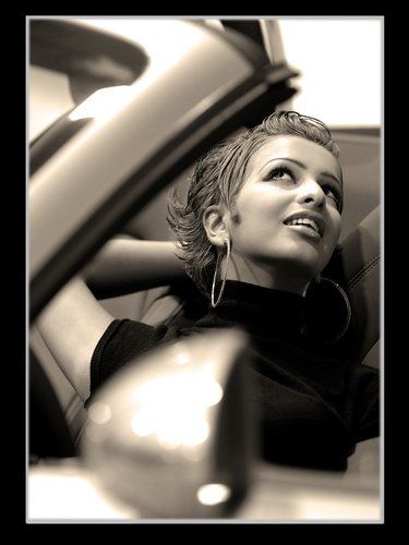 Qout Al-Qloop in the car.The young generation of Kuwait.