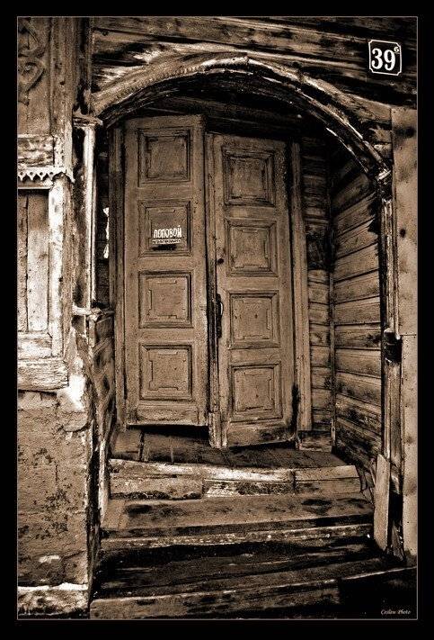 дом, дверь, деревянный, ceslaw