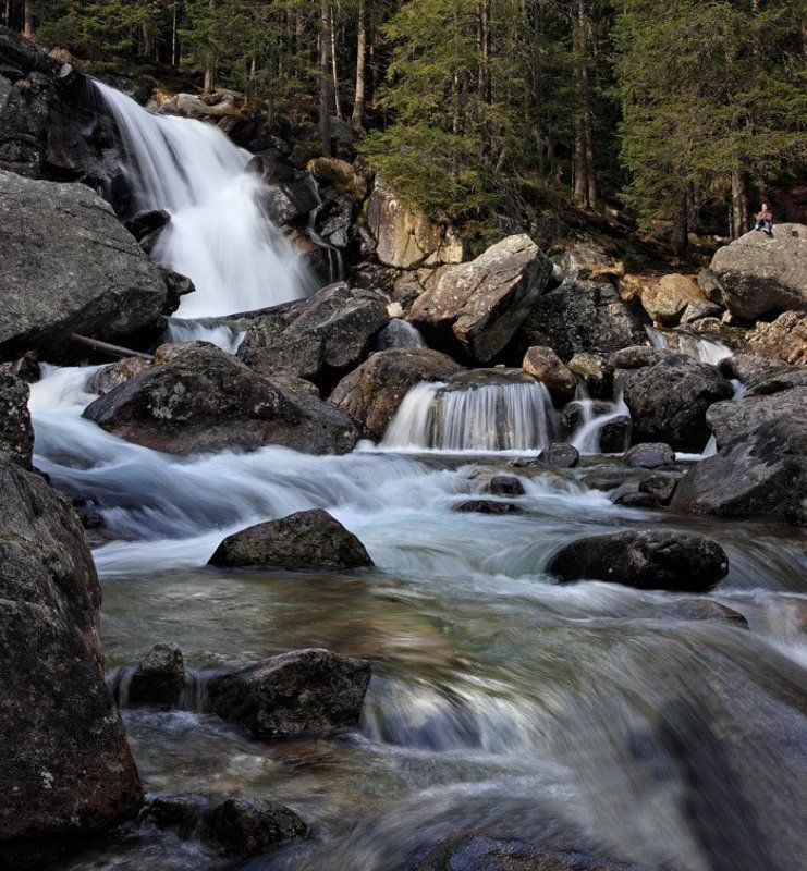 Водопад в Высоких Татрах фото превью