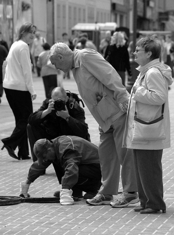 колодец, любопытство, фотограф *** фото превью