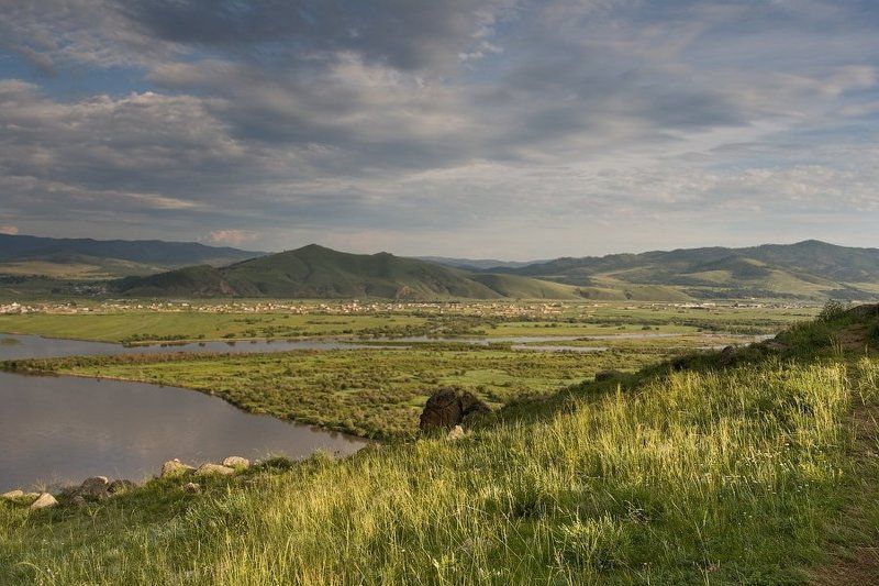 бурятия, улан-удэ, река, селенга, солнечное, затмение Свет от 17-ти процентного солнца фото превью