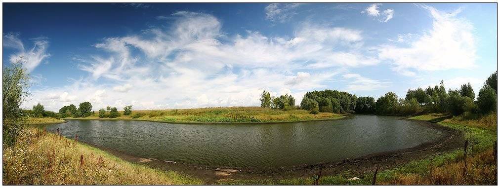 пруд, панорама, лето, фото, пейзаж, Алексей Строганов