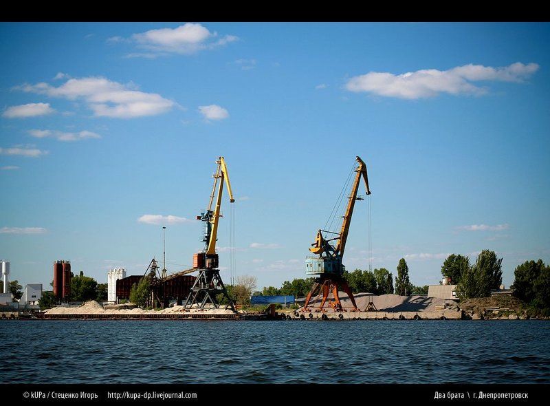 кран небо река Два брата фото превью