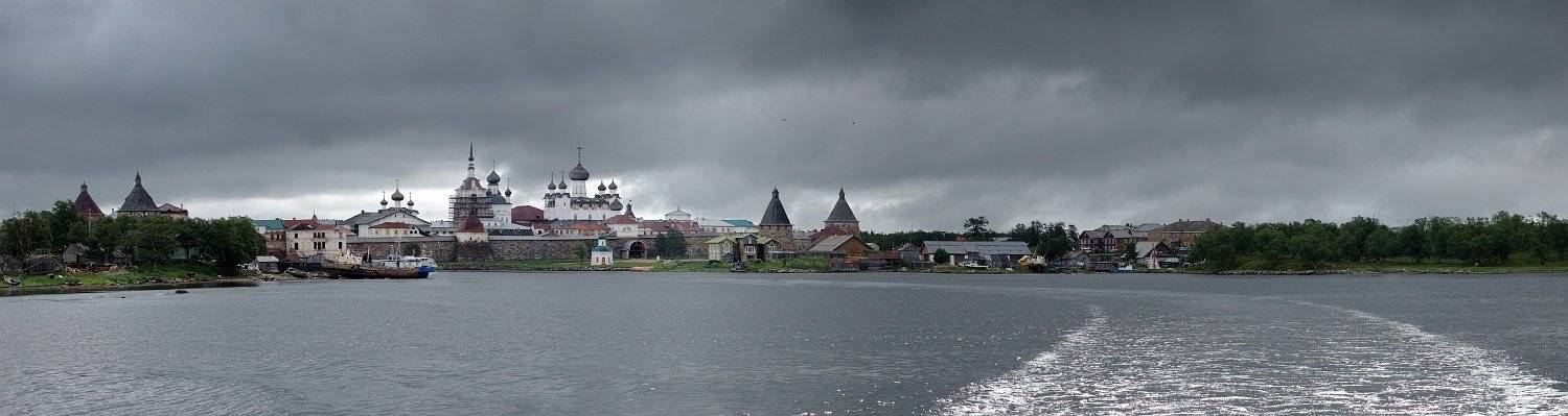 соловецкий архипелаг, о.соловецкий, белое море, бухта благополучия, монастырь, хмарно, Kaiser Sozo