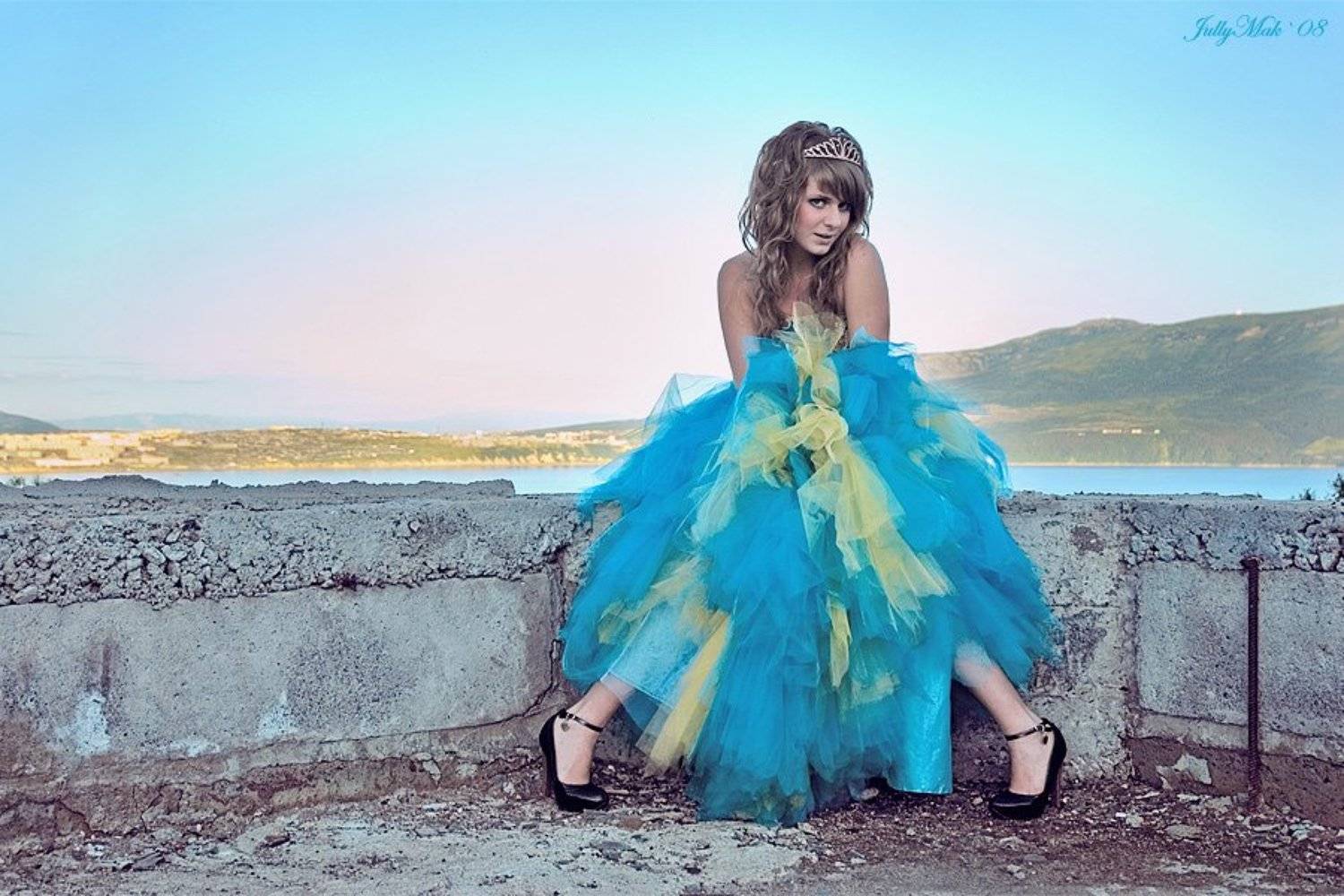 funny, girl, princess, sea, Юлиана Макаренко