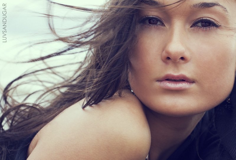 девушка, портрет, цвет, глаза, цифра *** фото превью