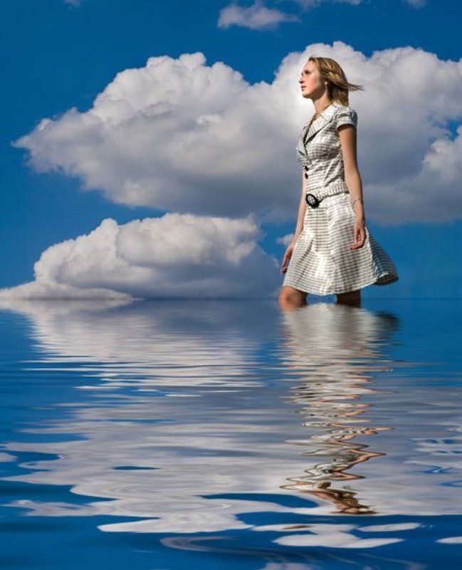 девушк модель лето вода небо Прогулки в Раю... фото превью