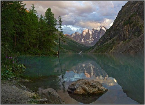 Вечер на Шавлинском озере