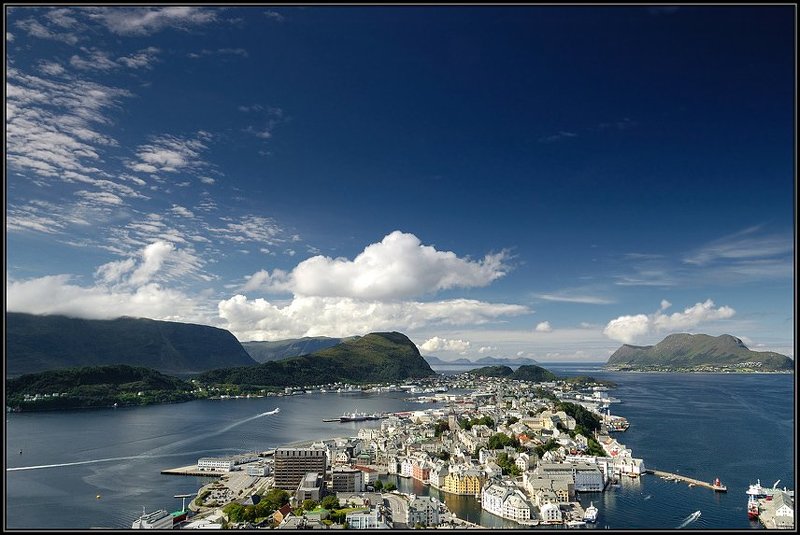 норвегия, norway, город, олесунн Норвегия. Олесунн фото превью