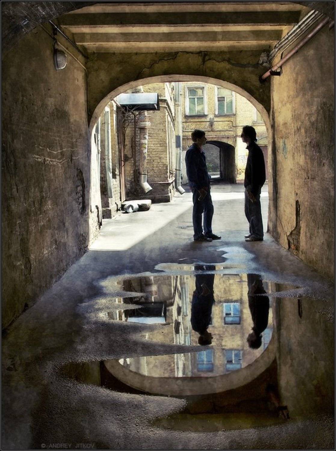 санкт-петербург, питер, двор, подворотя, арка, город, Андрей Житков