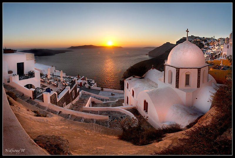 Закат в Фире... фото превью