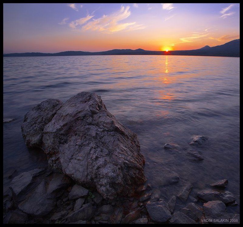 Закат на озере Зюраткуль фото превью