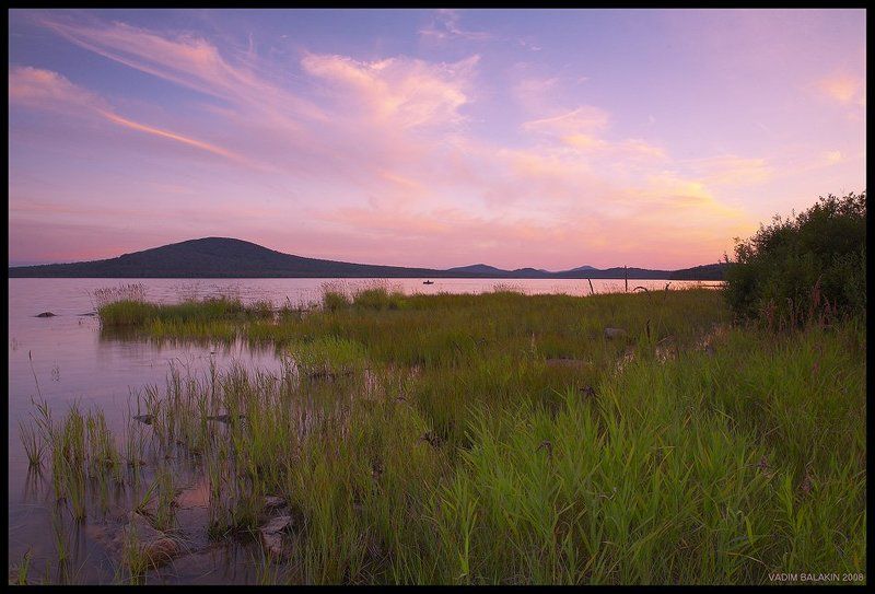 Закат на озере Зюраткуль фото превью