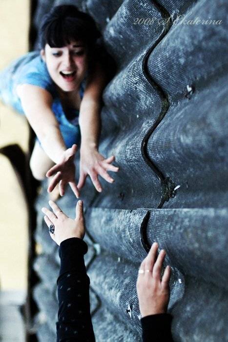 падение, девушки, крыша, Екатерина