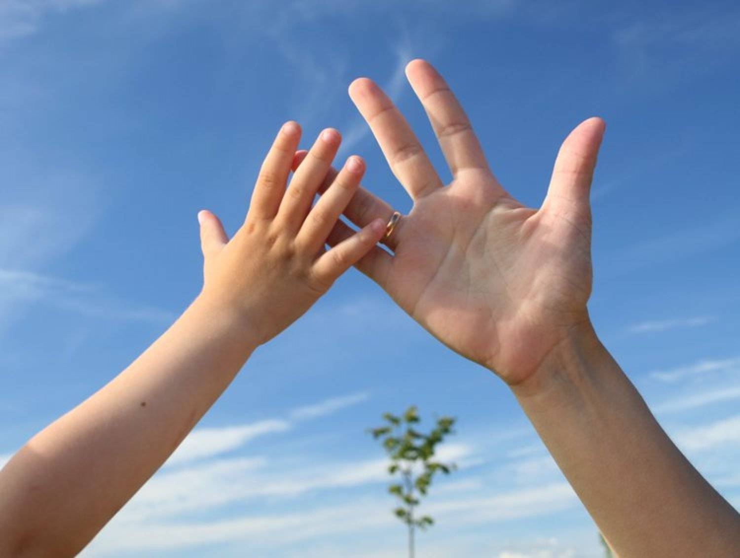 мама, сын, рука, небо, Lelya