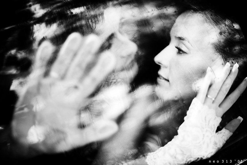 свадьба, пара, чб  фото превью