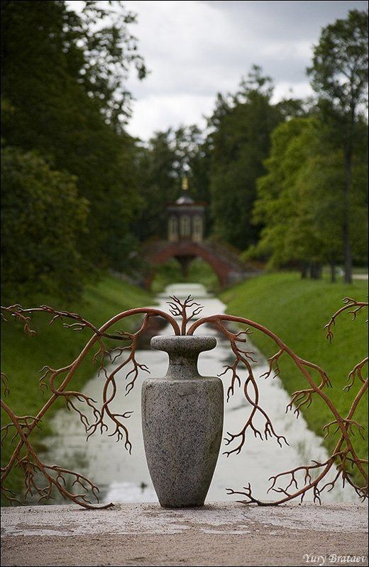 пушкин, александровский, парк, канал, мост, беседка  фото превью