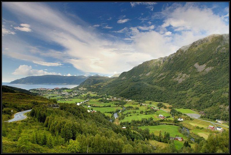 norway, норвегия Вид на долину. фото превью