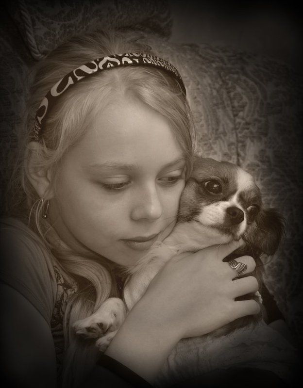 девочка, собака Лирическая фото превью