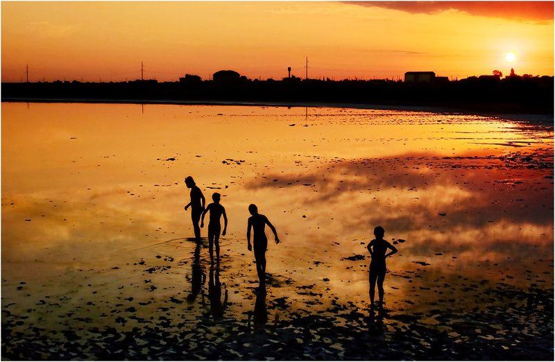 пейзаж, природа, сиваш, восход Прогулка по Гнилому озеру фото превью