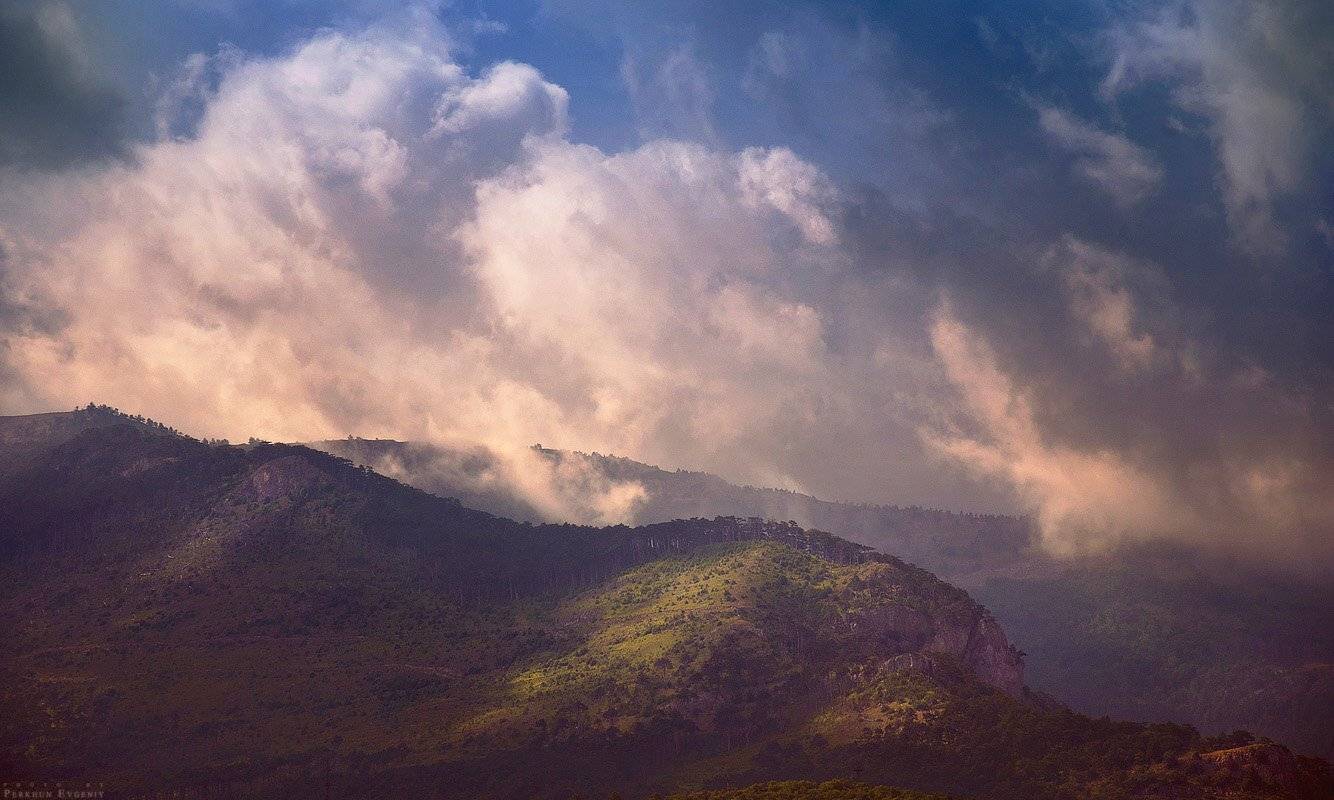гора, ялта, вершина, облака, небо, Перхун Евгений