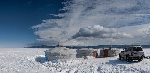 Зимняя рыбалка на Байкале