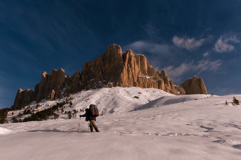 горы, кавказ. март,весна, тхач МЫ ДЕРЖИМ ПУТЬ В СТОРОНУ ЛЕСА фото превью
