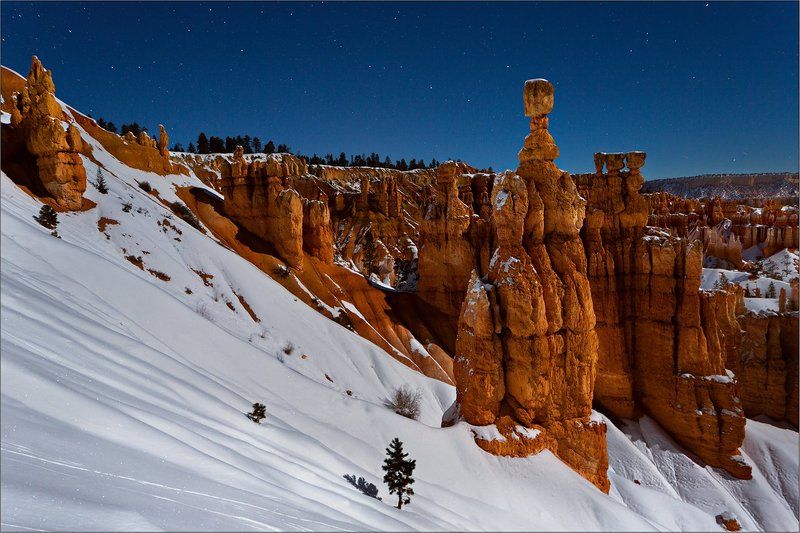 bryce, , , canyon, , night, , thepictureform. Лунной ночью... фото превью