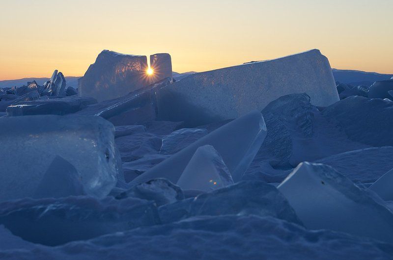 байкал, лед, торосы, зима Голубая субмарина... фото превью
