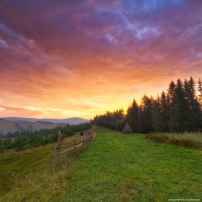 Ядреный карпатский рассвет фото превью