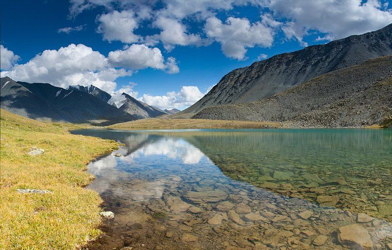 горы, алтай, река, елангаш, ирбисту *** фото превью