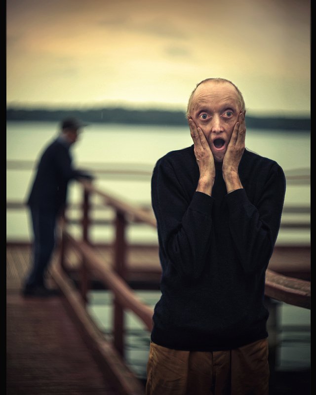 scream krzyk кричать emotional portrait dranikowski munch art face sky lake fear Scream.. 2020 фото превью